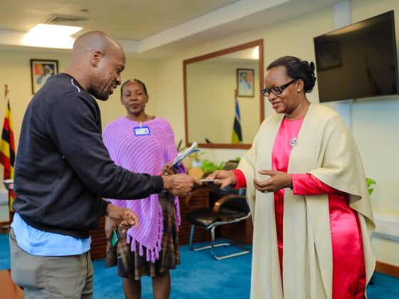 Jazz Maestro Isaiah Katumwa Meets Registrar General, Calls for Stronger Support to the Creative Industry