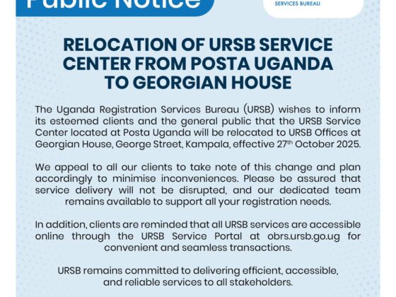 URSB Temporarily Relocates Service Centre from Posta Uganda to Georgian House