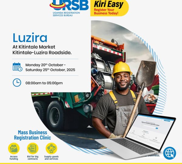 URSB’s Mass Business Registration Clinics target Luzira and Kampala